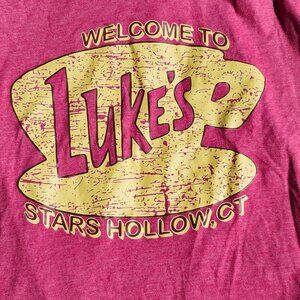 GILMORE GIRLS Stars Hallow Luke's Diner T-Shirt Women's Size XL